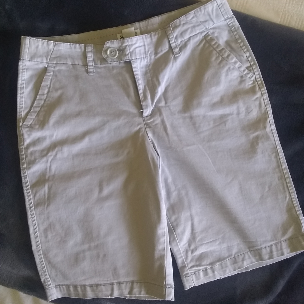 St. John's Bay light gray bermuda shorts
